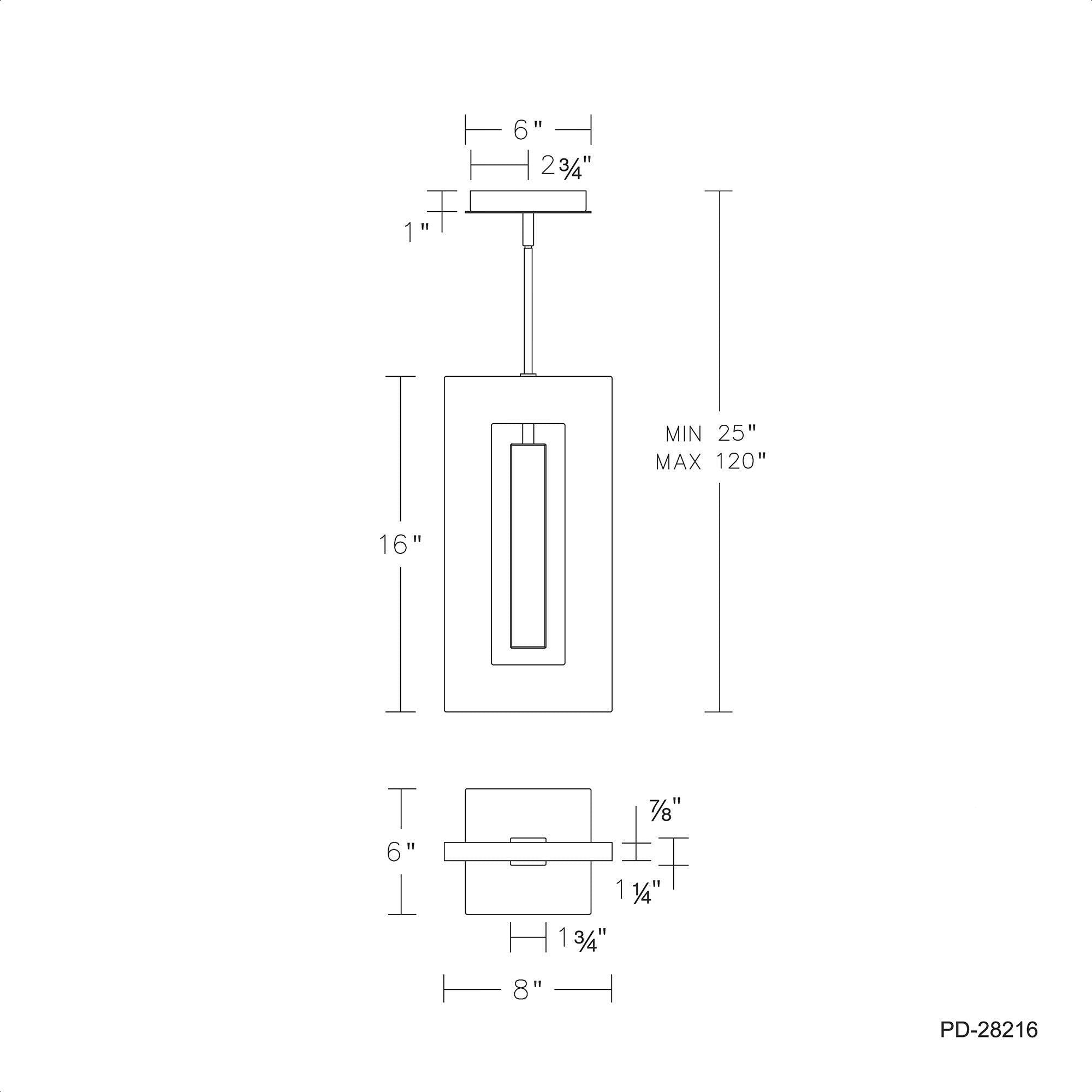 Modern Forms - Cambria 8" LED Mini Pendant - Lights Canada