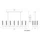 Modern Forms - Cinema 54" LED Chandelier - Lights Canada