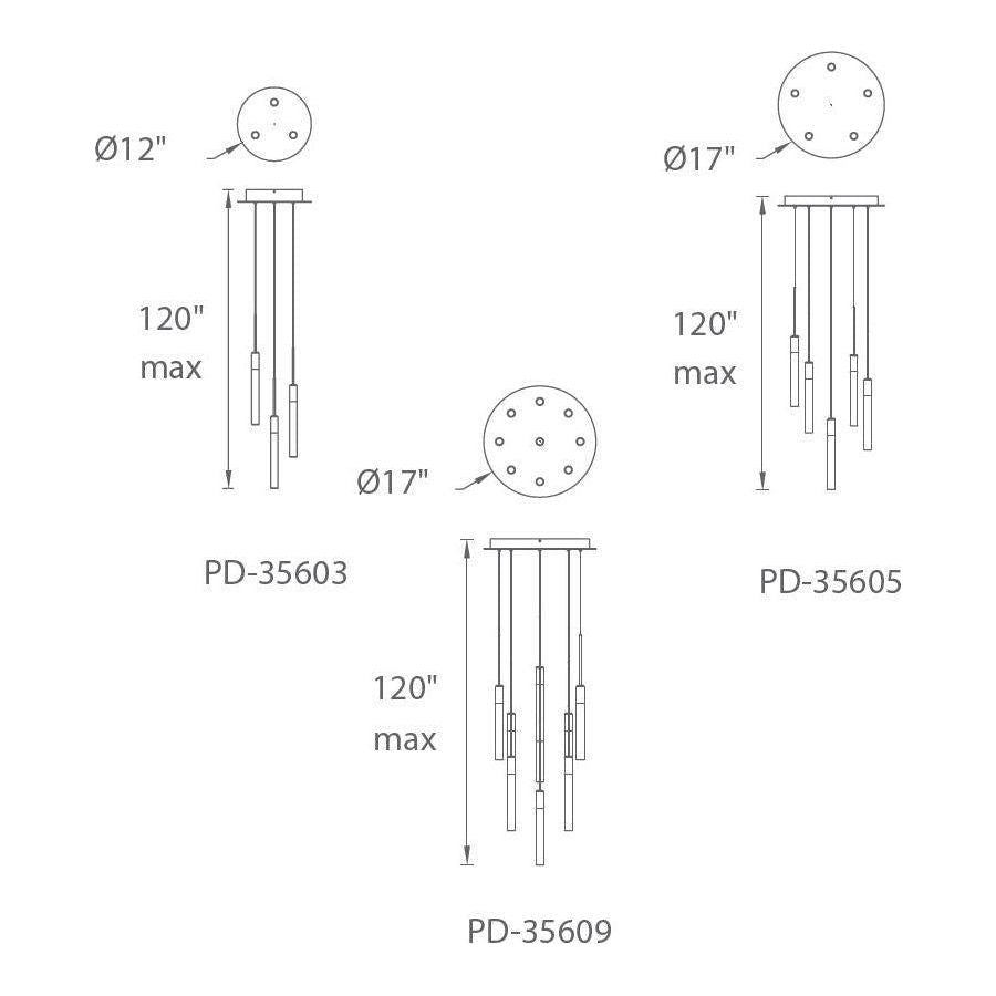 Modern Forms - Magic LED 9 Light Round Chandelier - Lights Canada