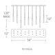 Modern Forms - Magic LED 23 Light Linear Chandelier - Lights Canada