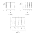 Modern Forms - Magic LED 23 Light Linear Chandelier - Lights Canada