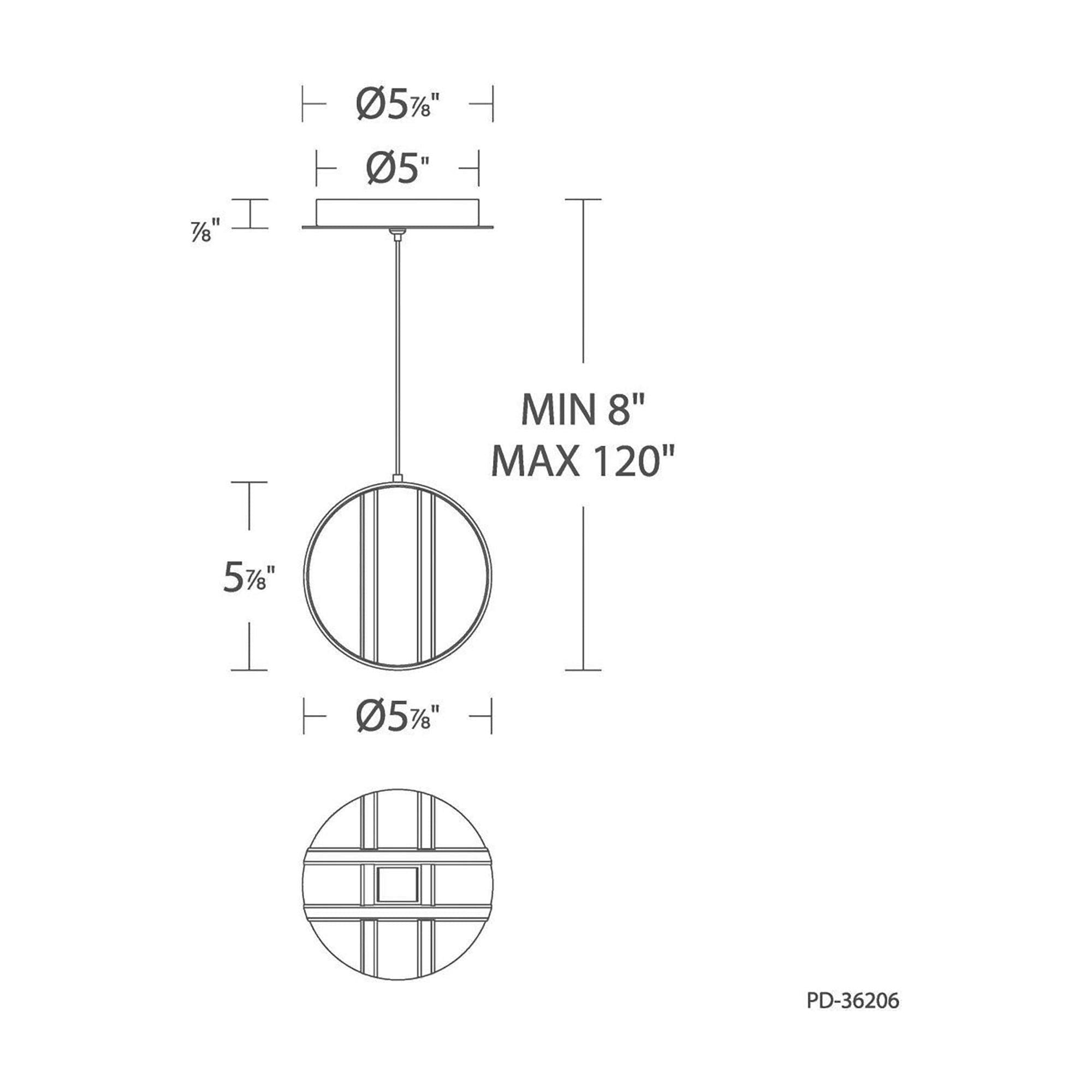 Modern Forms - Carillion LED 1 Light Mini Pendant - Lights Canada