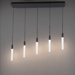 Modern Forms - Magic LED 5 Light Linear Chandelier - Lights Canada