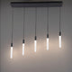 Modern Forms - Magic LED 5 Light Linear Chandelier - Lights Canada