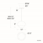 dweLED - Dome 10" LED Pendant - Lights Canada