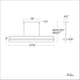Modern Forms - Atlantis 47" LED Linear Chandelier - Lights Canada