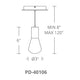 Modern Forms - Plum 6" LED Mini Pendant - Lights Canada