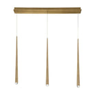 Modern Forms - Cascade LED 3 Light Crystal Linear Chandelier - Lights Canada