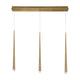 Modern Forms - Cascade LED 3 Light Crystal Linear Chandelier - Lights Canada
