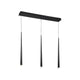 Modern Forms - Cascade LED 3 Light Crystal Linear Chandelier - Lights Canada