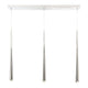 Modern Forms - Cascade LED 3 Light Crystal Linear Chandelier - Lights Canada