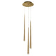 Modern Forms - Cascade LED 3 Light Crystal Round Chandelier - Lights Canada