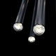 Modern Forms - Cascade LED 3 Light Crystal Round Chandelier - Lights Canada