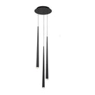 Modern Forms - Cascade LED 3 Light Crystal Round Chandelier - Lights Canada