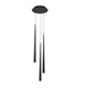 Modern Forms - Cascade LED 3 Light Crystal Round Chandelier - Lights Canada