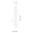 Modern Forms - Cascade LED 3 Light Crystal Round Chandelier - Lights Canada