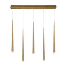 Modern Forms - Cascade LED 5 Light Crystal Linear Chandelier - Lights Canada