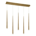 Modern Forms - Cascade LED 5 Light Crystal Linear Chandelier - Lights Canada