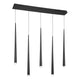 Modern Forms - Cascade LED 5 Light Crystal Linear Chandelier - Lights Canada