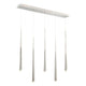 Modern Forms - Cascade LED 5 Light Crystal Linear Chandelier - Lights Canada