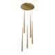 Modern Forms - Cascade LED 5 Light Crystal Round Chandelier - Lights Canada