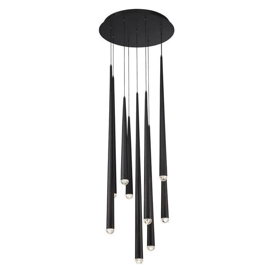Modern Forms - Cascade LED 9 Light Crystal Round Chandelier - Lights Canada