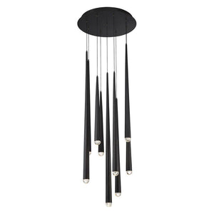 Modern Forms - Cascade LED 9 Light Crystal Round Chandelier - Lights Canada