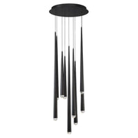 Cascade LED 9 Light Crystal Round Chandelier