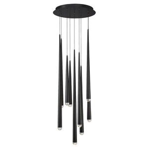 Modern Forms - Cascade LED 9 Light Crystal Round Chandelier - Lights Canada