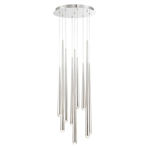Modern Forms - Cascade LED 9 Light Crystal Round Chandelier - Lights Canada
