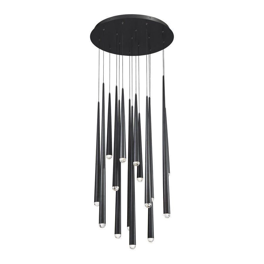 Modern Forms - Cascade LED 15 Light Crystal Round Chandelier - Lights Canada