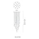 Modern Forms - Cascade LED 15 Light Crystal Round Chandelier - Lights Canada