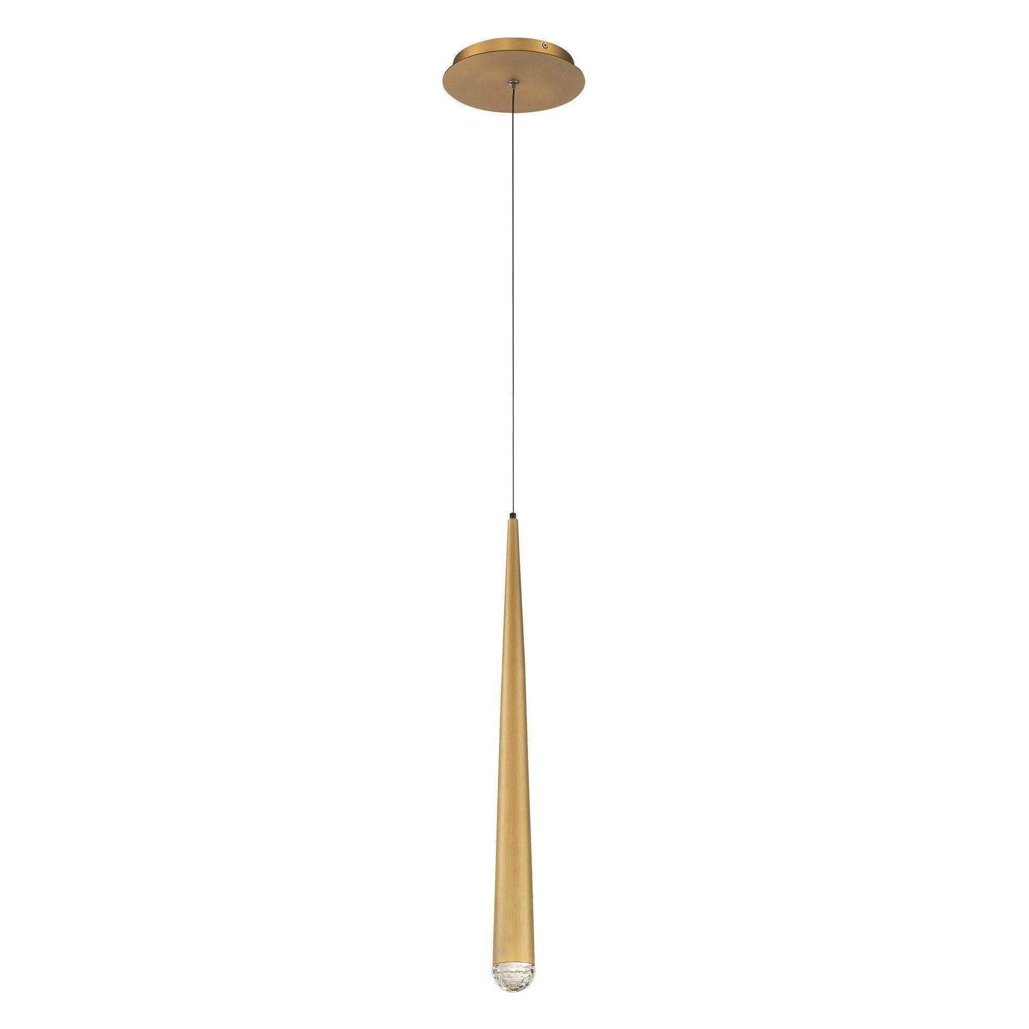 Modern Forms - Cascade 19" LED Single Light Crystal Pendant - Lights Canada