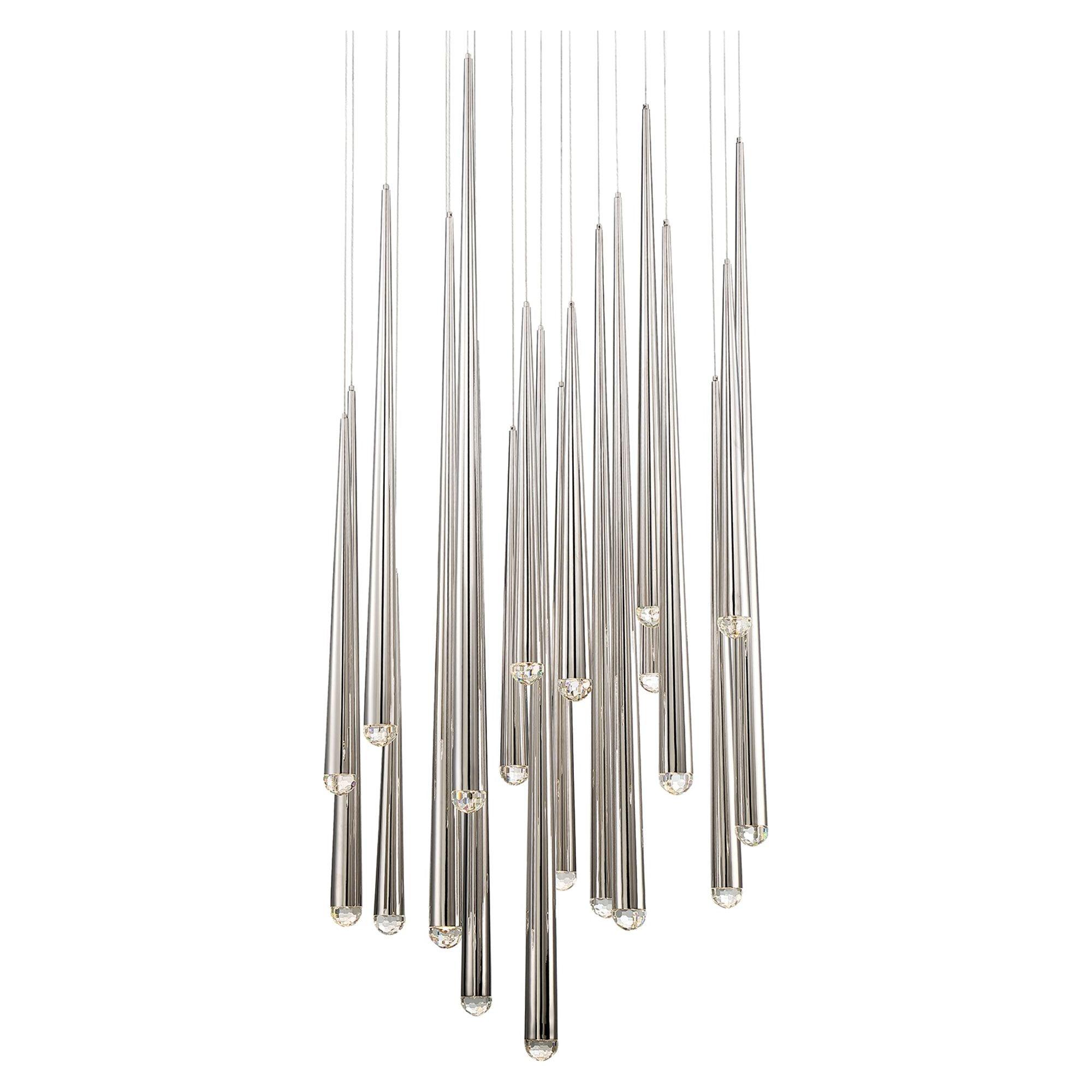 Modern Forms - Cascade LED 21 Light Crystal Round Chandelier - Lights Canada