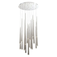 Cascade LED 21 Light Crystal Round Chandelier
