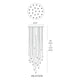 Modern Forms - Cascade LED 21 Light Crystal Round Chandelier - Lights Canada