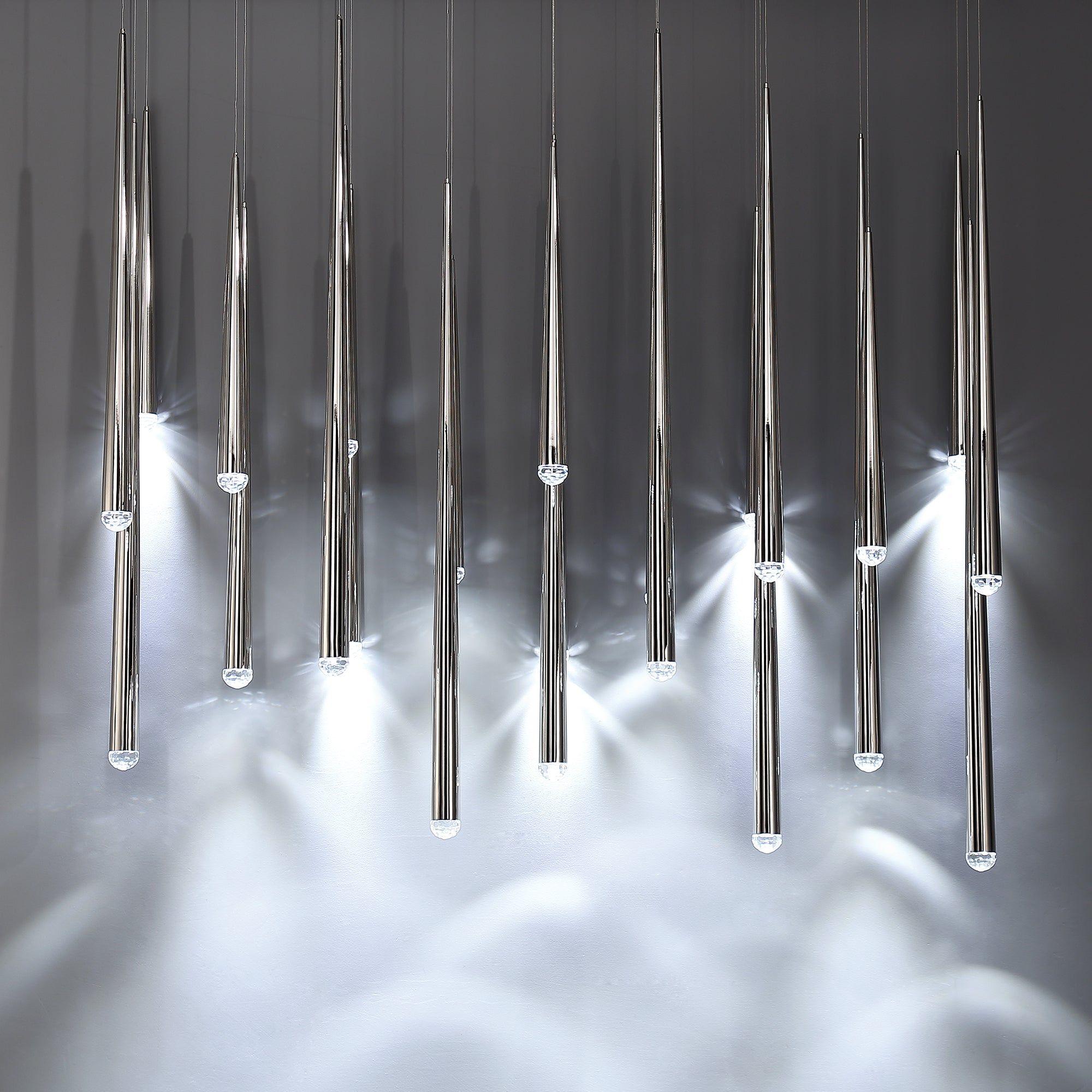 Modern Forms - Cascade LED 23 Light Crystal Linear Chandelier - Lights Canada