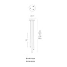 Modern Forms - Cascade LED 3 Light Etched Glass Round Chandelier - Lights Canada