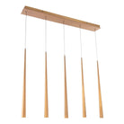 Modern Forms - Cascade LED 5 Light Etched Glass Linear Chandelier - Lights Canada