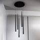 Modern Forms - Cascade LED 5 Light Etched Glass Round Chandelier - Lights Canada