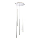 Modern Forms - Cascade LED 5 Light Etched Glass Round Chandelier - Lights Canada