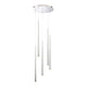 Modern Forms - Cascade LED 5 Light Etched Glass Round Chandelier - Lights Canada