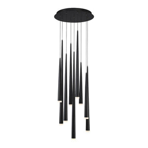 Modern Forms - Cascade LED 9 Light Etched Glass Round Chandelier - Lights Canada