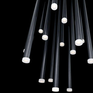 Modern Forms - Cascade LED 15 Light Etched Glass Round Chandelier - Lights Canada