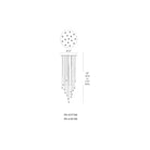 Modern Forms - Cascade LED 15 Light Etched Glass Round Chandelier - Lights Canada