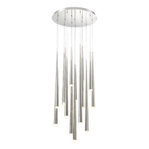 Modern Forms - Cascade LED 15 Light Etched Glass Round Chandelier - Lights Canada