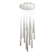 Modern Forms - Cascade LED 15 Light Etched Glass Round Chandelier - Lights Canada
