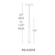 Modern Forms - Cascade 19" LED Single Light Etched Glass Pendant - Lights Canada