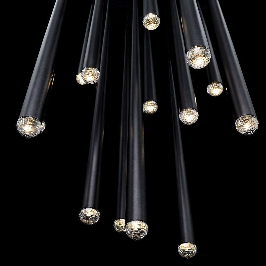 Modern Forms - Cascade LED 21 Light Etched Glass Round Chandelier - Lights Canada