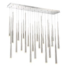 Modern Forms - Cascade LED 23 Light Etched Glass Linear Chandelier - Lights Canada